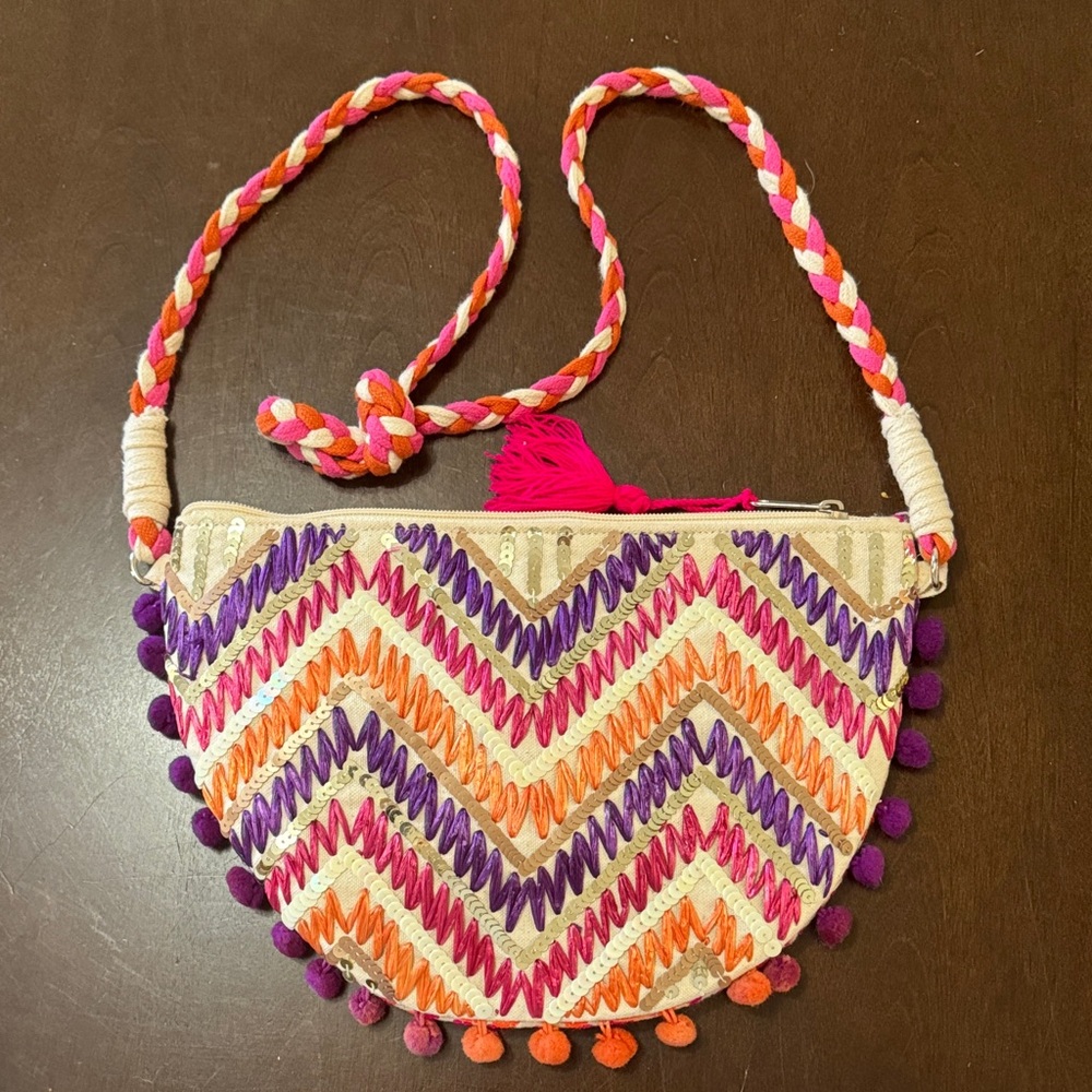 Colorful Chevron Patterned Women's Bag
